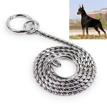 Load image into Gallery viewer, 35cm Pet P Chain Pet Collars Pet Neck Strap Dog Neckband Snake Chain Dog Chain  Solid  Metal Chain Dog Collar, 35cm x 2mm