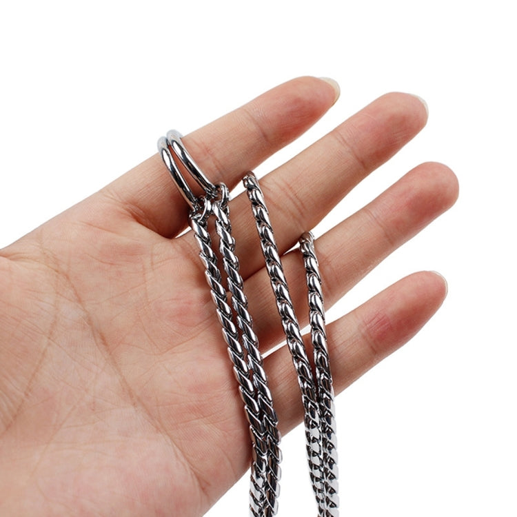 35cm Pet P Chain Pet Collars Pet Neck Strap Dog Neckband Snake Chain Dog Chain  Solid  Metal Chain Dog Collar, 35cm x 2mm