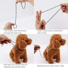 Load image into Gallery viewer, 40cm Pet P Chain Pet Collars Pet Neck Strap Dog Neckband Snake Chain Dog Chain Dog Collar, 40cm