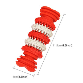 Dog Toy  for Pets Tooth Cleaning Chewing Toys of Non-Toxic Soft Rubber , Small Size,Length:12cm, 12cm Red