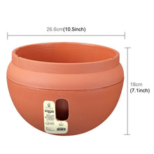 Load image into Gallery viewer, Hanging Plastic Flower Pots Hanging Pots Flower Pot With Hanging Chain,Large Size: 24 x 18cm ,Random Color Delivery, Large Size