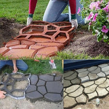 Load image into Gallery viewer, Manual Cement Concrete Road Mold Plastic Mold DIY Garden Pavement Mold, Garden Pavement Mold