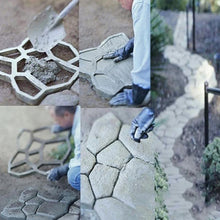Load image into Gallery viewer, Manual Cement Concrete Road Mold Plastic Mold DIY Garden Pavement Mold, Garden Pavement Mold