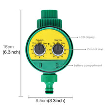 Load image into Gallery viewer, Garden Electronic Water Timer  Digital Solenoid Valve Intelligent Irrigation Sprinkler Controller Digital Water Programs System, Water Timer 1