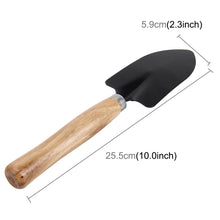 Load image into Gallery viewer, Rake Shovel Digging Trowel 3 in 1  Wooden Handle Metal Head Mini Garden Plant Tool Gardening Tool Garden Flower Tools Garden Tools Combination Set, Plant Tool 3