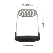 Load image into Gallery viewer, Stainless Steel Manual Pumpkin Potato Ricer Masher with Broad and Ergonomic Horizontal Handle, Single layer stainless