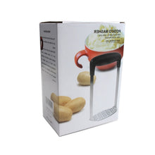 Load image into Gallery viewer, Stainless Steel Manual Pumpkin Potato Ricer Masher with Broad and Ergonomic Horizontal Handle, Single layer stainless
