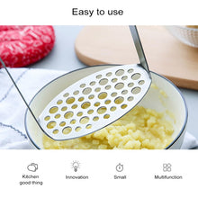 Load image into Gallery viewer, Stainless Steel Manual Pumpkin Potato Ricer Masher with Broad and Ergonomic Horizontal Handle, Single layer stainless