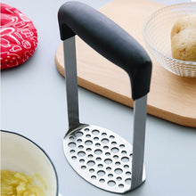 Load image into Gallery viewer, Stainless Steel Manual Pumpkin Potato Ricer Masher with Broad and Ergonomic Horizontal Handle, Single layer stainless