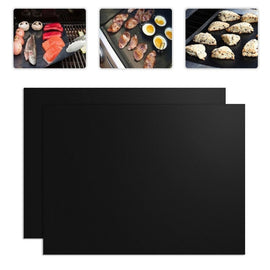2 PCS 0.2mm Thick Barbecue Grill Mat Non-Stick BBQ Grill Mats, Size:40x33CM, 2 PCS