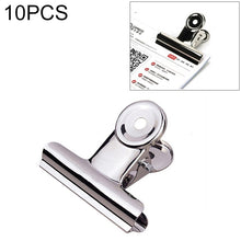 Load image into Gallery viewer, 10pcs 50mm Silver Metal Stainless Steel Round Clip Notes Letter Paper Clip Office Bind Clip, 10PCS / 50mm