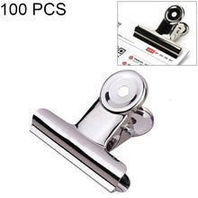 Load image into Gallery viewer, 100PCS 22mm Silver Metal Stainless Steel Round Clip Notes Letter Paper Clip Office Bind Clip, 100PCS / 22mm