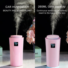 Load image into Gallery viewer, Small-3 2W Humidifier Moisture Meter Moisturizing Instrument with LED Night Light, Water Tank Capacity: 260ml