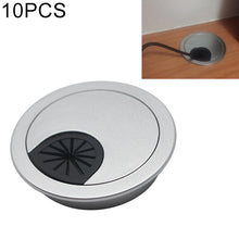 Load image into Gallery viewer, 10 PCS Desk Computer Desktop Plastic Round Threading Box Hole Cover, Hole Diameter: 53mm, 53mm