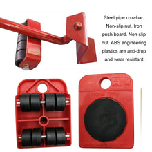 Load image into Gallery viewer, Heavy Furniture Home Trolley Lift And Move Slides Kit 4 Rollers &amp; Furniture Lifter Mover Transport Set