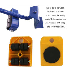 Load image into Gallery viewer, Heavy Furniture Home Trolley Lift And Move Slides Kit 4 Rollers &amp; Furniture Lifter Mover Transport Set