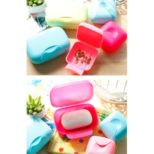 Load image into Gallery viewer, Home Travel Soap Box Lock Sealed Waterproof Leakproof Soap Holder Case with Cover Soap Dishes Container,Random Color Delivery,Large,Size:12x8x4cm, 12x8x4cm