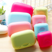 Load image into Gallery viewer, Home Travel Soap Box Lock Sealed Waterproof Leakproof Soap Holder Case with Cover Soap Dishes Container,Random Color Delivery,Large,Size:12x8x4cm, 12x8x4cm