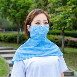 Summer Scarves Anti-UV Mask Riding Neck Protector Breathe freely Outdoor Sunscreen Mask,Random Color Delivery