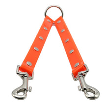Load image into Gallery viewer, TPU Material Pet Dogs 2 in 1 Tangle-free Traction Rope Double Pet Dog Walking Leash, Length: 25 cm, 25 cm (Green), 2 in 1 (Red), 2 in 1 (Yellow), 2 in 1 (Black), 25 cm (Orange)