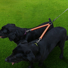 Load image into Gallery viewer, TPU Material Pet Dogs 2 in 1 Tangle-free Traction Rope Double Pet Dog Walking Leash, Length: 25 cm, 25 cm (Green), 2 in 1 (Red), 2 in 1 (Yellow), 2 in 1 (Black), 25 cm (Orange)