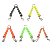 Load image into Gallery viewer, TPU Material Pet Dogs 2 in 1 Tangle-free Traction Rope Double Pet Dog Walking Leash, Length: 25 cm, 25 cm (Green), 2 in 1 (Red), 2 in 1 (Yellow), 2 in 1 (Black), 25 cm (Orange)