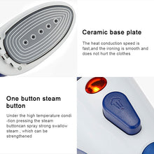 Load image into Gallery viewer, Multifunction Household Handheld Steamer Travel Portable Hand - Held Steam Hanging Hot Machine Ceramic Bottom with Flannelette Brush &amp; Hair Brush &amp; Measuring Cup,US Plug, US Plug Blue, US Plug Purple
