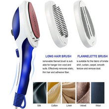 Load image into Gallery viewer, Multifunction Household Handheld Steamer Travel Portable Hand - Held Steam Hanging Hot Machine Ceramic Bottom with Flannelette Brush &amp; Hair Brush &amp; Measuring Cup,EU Plug, EU Plug Purple, EU Plug Blue