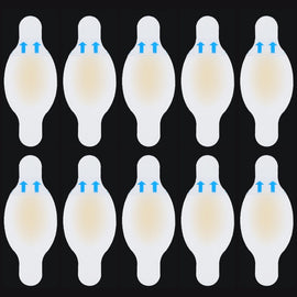 10 PCS Foot Care Skin Hydrogel Analgesic Plaster Blisters Slip Heel Protector Size: 28x69cm, Size: 28x69cm