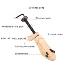 Load image into Gallery viewer, Pine Wood Unisex Fixed Fits Support Stretcher Shaper Shoes Expander , Size: L（42-46Yards）, Size: L（42-46Yards）