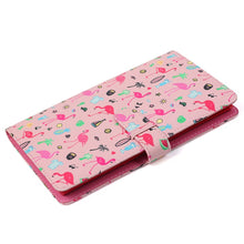Load image into Gallery viewer, Pink Flamingo Pattern 3 inch DIY PU Mini Creativity Insert Type 32 Pages Exquisite Photo Album for Polaroid, Pink Flamingo