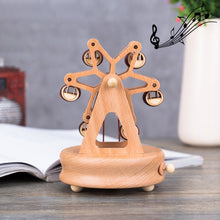Load image into Gallery viewer, Home Decor Originality  Wooden Musical  Boxes, Ferris Wheel Shape, Baby Bed Shape, Train Shape, Round Ferris Wheel Shape, Carousel Shape, Telephone Booth Shape, Dance Angel Shape, Birthday Cake Shape, Eiffel Tower Shape, Windmill Shape                 ...