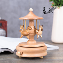 Load image into Gallery viewer, Home Decor Originality  Wooden Musical  Boxes, Ferris Wheel Shape, Baby Bed Shape, Train Shape, Round Ferris Wheel Shape, Carousel Shape, Telephone Booth Shape, Dance Angel Shape, Birthday Cake Shape, Eiffel Tower Shape, Windmill Shape                 ...
