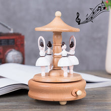 Load image into Gallery viewer, Home Decor Originality  Wooden Musical  Boxes, Ferris Wheel Shape, Baby Bed Shape, Train Shape, Round Ferris Wheel Shape, Carousel Shape, Telephone Booth Shape, Dance Angel Shape, Birthday Cake Shape, Eiffel Tower Shape, Windmill Shape                 ...