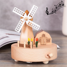Load image into Gallery viewer, Home Decor Originality  Wooden Musical  Boxes, Ferris Wheel Shape, Baby Bed Shape, Train Shape, Round Ferris Wheel Shape, Carousel Shape, Telephone Booth Shape, Dance Angel Shape, Birthday Cake Shape, Eiffel Tower Shape, Windmill Shape                 ...