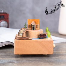 Load image into Gallery viewer, Home Decor Originality  Wooden Musical  Boxes, Ferris Wheel Shape, Baby Bed Shape, Train Shape, Round Ferris Wheel Shape, Carousel Shape, Telephone Booth Shape, Dance Angel Shape, Birthday Cake Shape, Eiffel Tower Shape, Windmill Shape                 ...