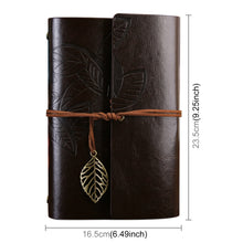 Load image into Gallery viewer, Creative Retro Autumn Leaves Pattern Loose-leaf Travel Diary Notebook, Size: L, L
