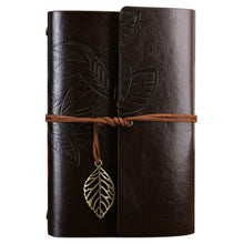 Load image into Gallery viewer, Creative Retro Autumn Leaves Pattern Loose-leaf Travel Diary Notebook, Size: L, L