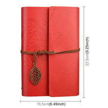 Load image into Gallery viewer, Creative Retro Autumn Leaves Pattern Loose-leaf Travel Diary Notebook, Size: L, L