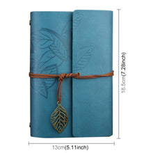 Load image into Gallery viewer, Creative Retro Autumn Leaves Pattern Loose-leaf Travel Diary Notebook, Size: M, M