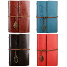 Load image into Gallery viewer, Creative Retro Autumn Leaves Pattern Loose-leaf Travel Diary Notebook, Size: M, M