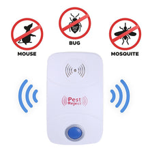 Load image into Gallery viewer, Electronic Ultrasonic Mosquito Rat Pest Control Repeller with LED Light, US Plug, AC90V-250V, US Plug