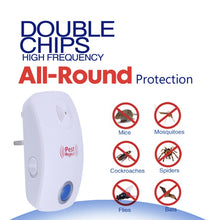 Load image into Gallery viewer, Electronic Ultrasonic Mosquito Rat Pest Control Repeller with LED Light, US Plug, AC90V-250V, US Plug