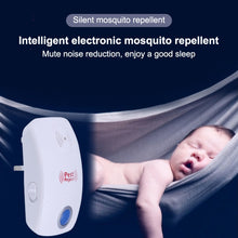 Load image into Gallery viewer, Electronic Ultrasonic Mosquito Rat Pest Control Repeller with LED Light, US Plug, AC90V-250V, US Plug