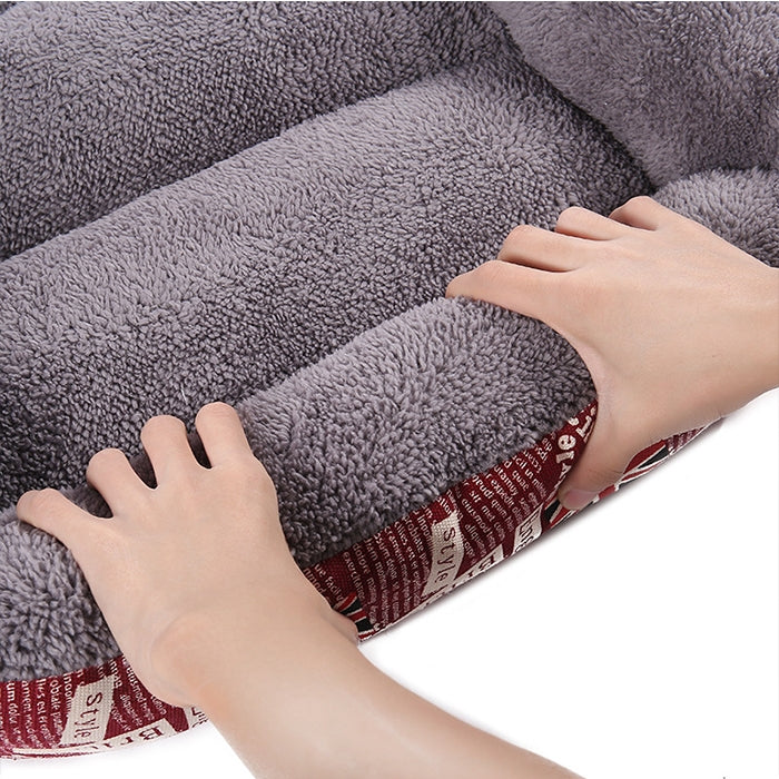 Candy Color Four Seasons Genuine Warm Pet Dog Kennel Mat Teddy Dog Mat, Size: S, 43×32×10cm, Size: S