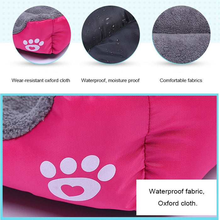 Candy Color Four Seasons Genuine Warm Pet Dog Kennel Mat Teddy Dog Mat, Size: S, 43×32×10cm, Size: S