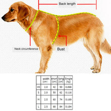 Load image into Gallery viewer, Pet Dogs A7 Reflective Polyester Chest Harness Lead Leash Traction Big Dogs Safety Chain Rope Collar, Size: S, 2.0*50*62cm, Size: S, 2.0*50*62cm