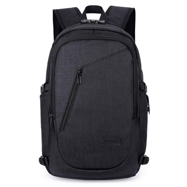 Multi-Function Large Capacity Travel Casual Backpack Laptop Computer Bag with External USB Charging Interface & Headphone Jack & Anti-theft Lock for Men