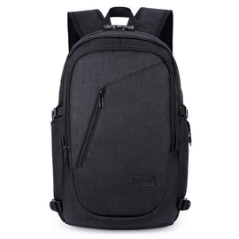 Multi-Function Large Capacity Travel Casual Backpack Laptop Computer Bag with External USB Charging Interface & Headphone Jack & Anti-theft Lock for Men