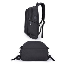 Load image into Gallery viewer, Multi-Function Large Capacity Travel Casual Backpack Laptop Computer Bag with External USB Charging Interface &amp; Headphone Jack &amp; Anti-theft Lock for Men